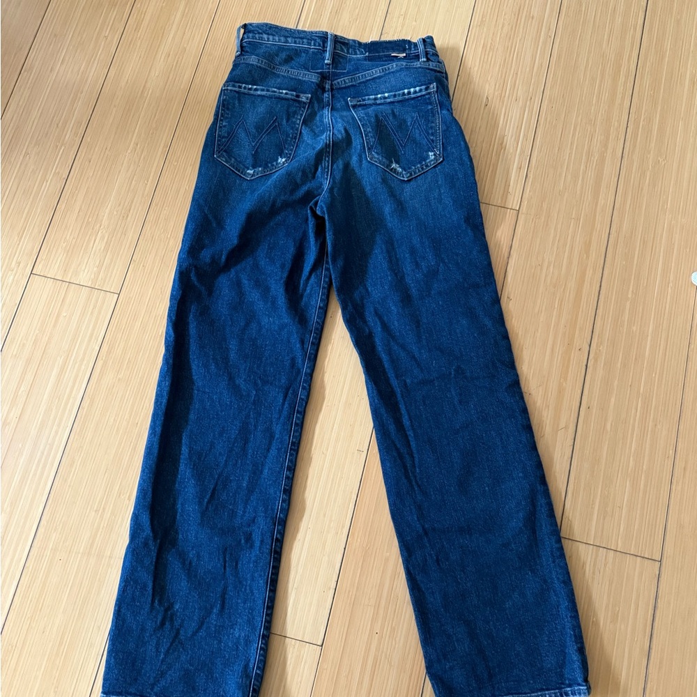 MOTHER Women's High Rise Dark Blue Jeans